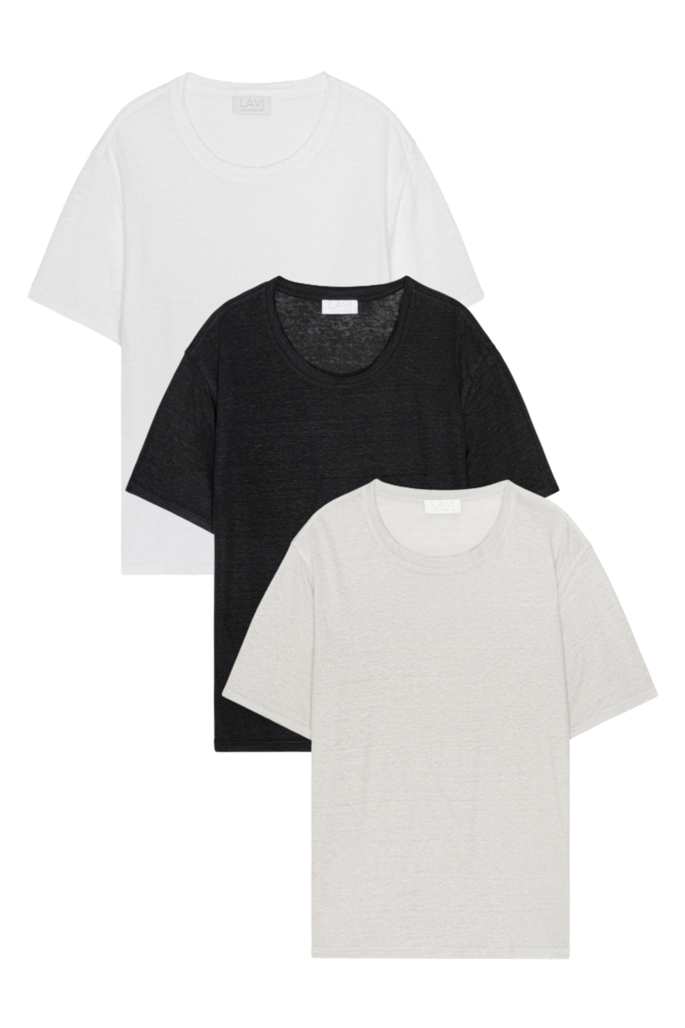 The Linen T-Shirt : Neutrals 3-Pack