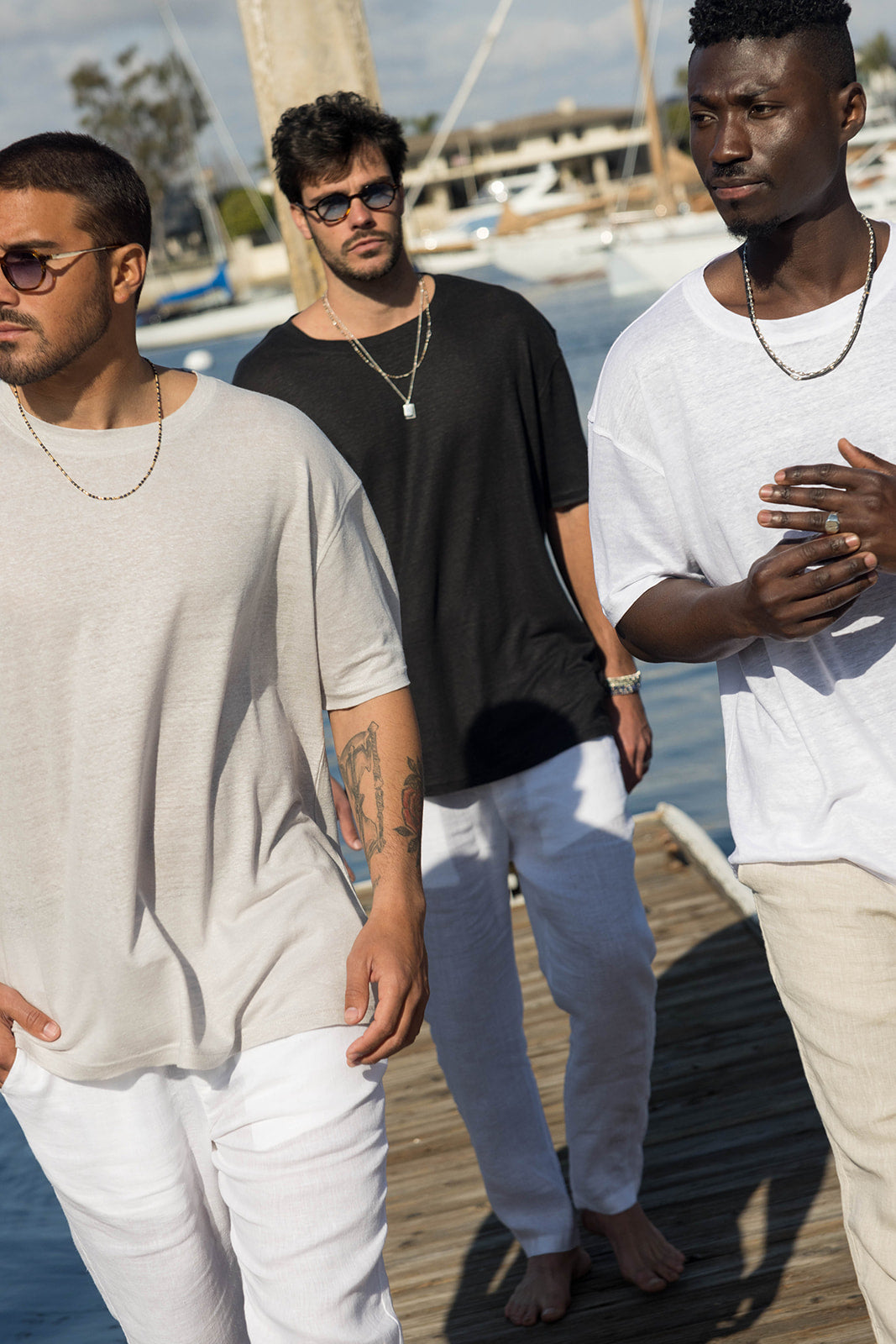 The Linen T-Shirt Oversized: Neutrals 3-Pack