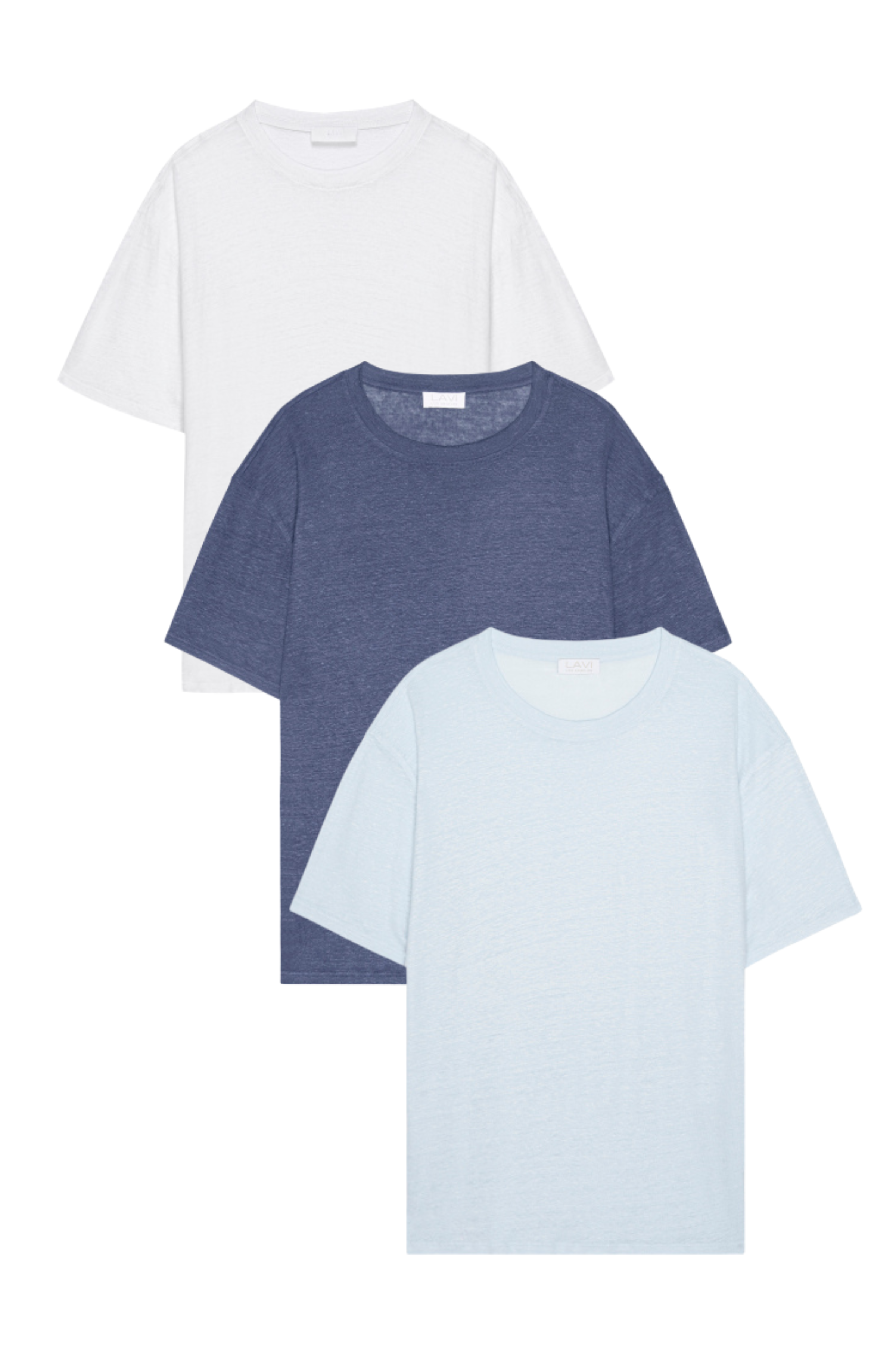 The Linen T-Shirt Oversized: Summer 3-Pack