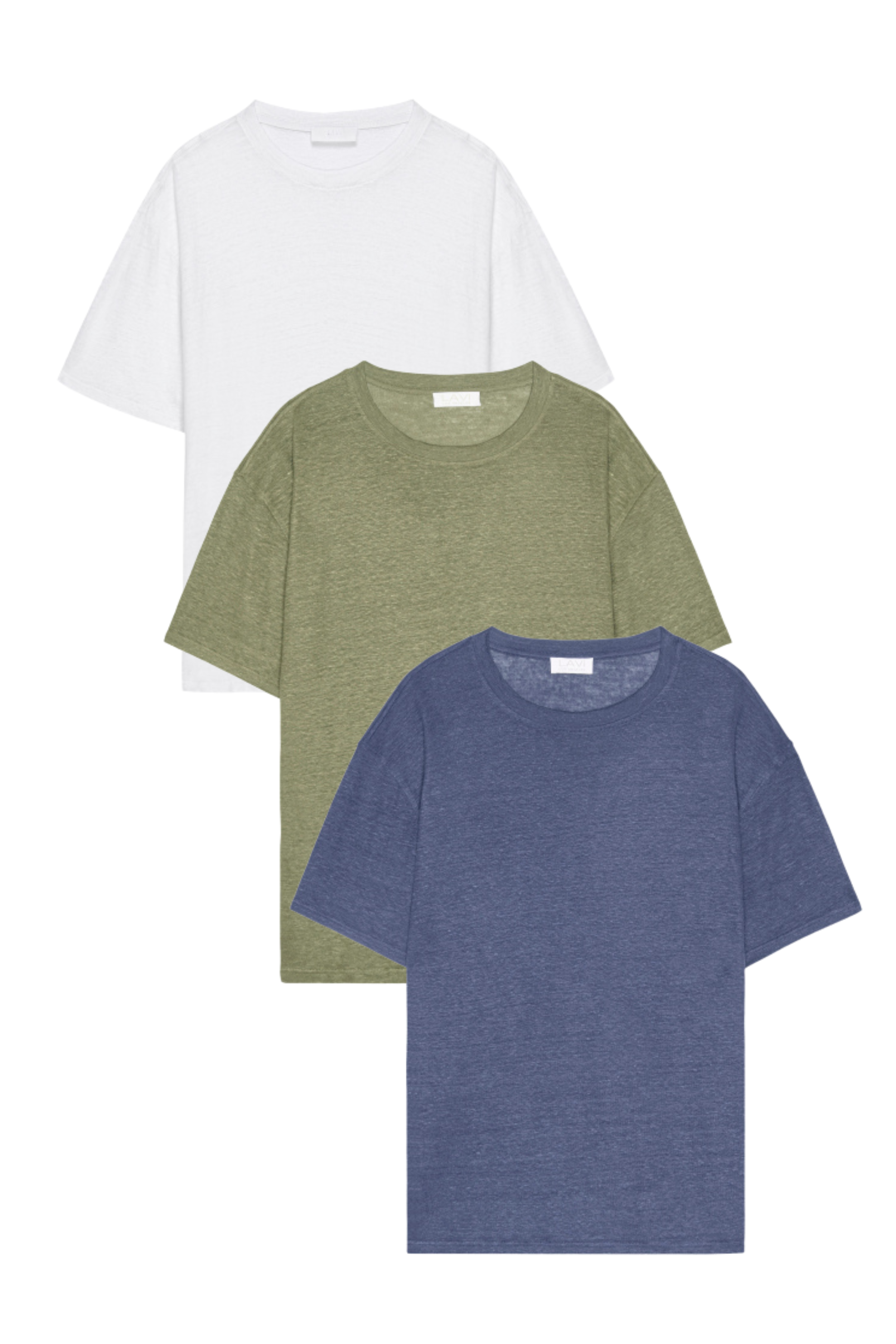 The Linen T-Shirt Oversized: The Team's 3-Pack