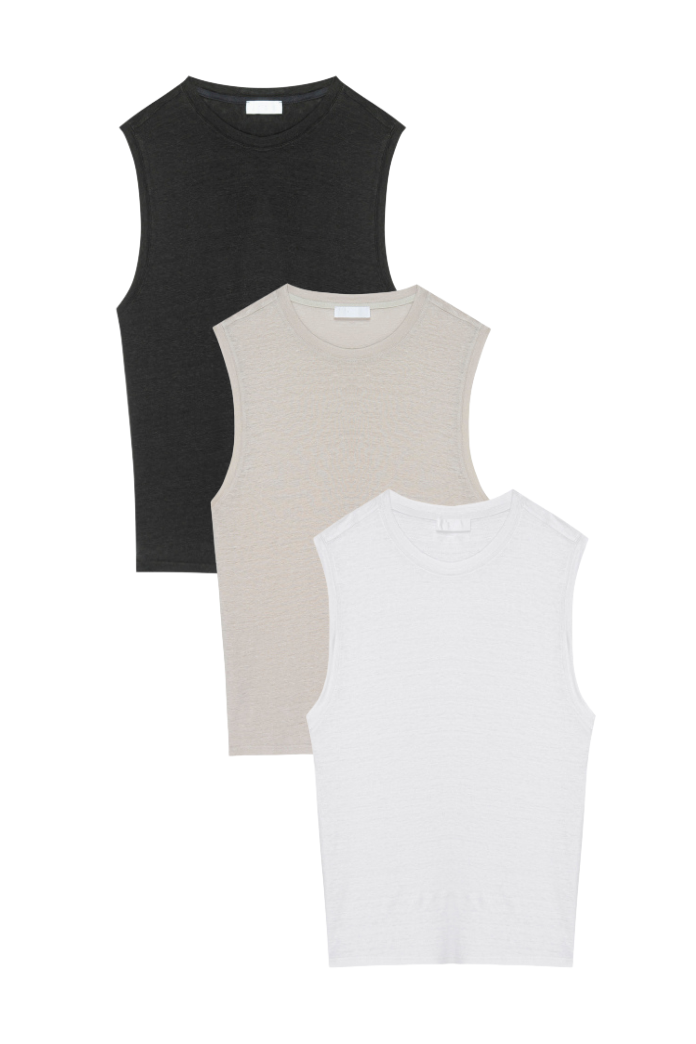 The Melrose Tank Top: Neutrals 3-Pack