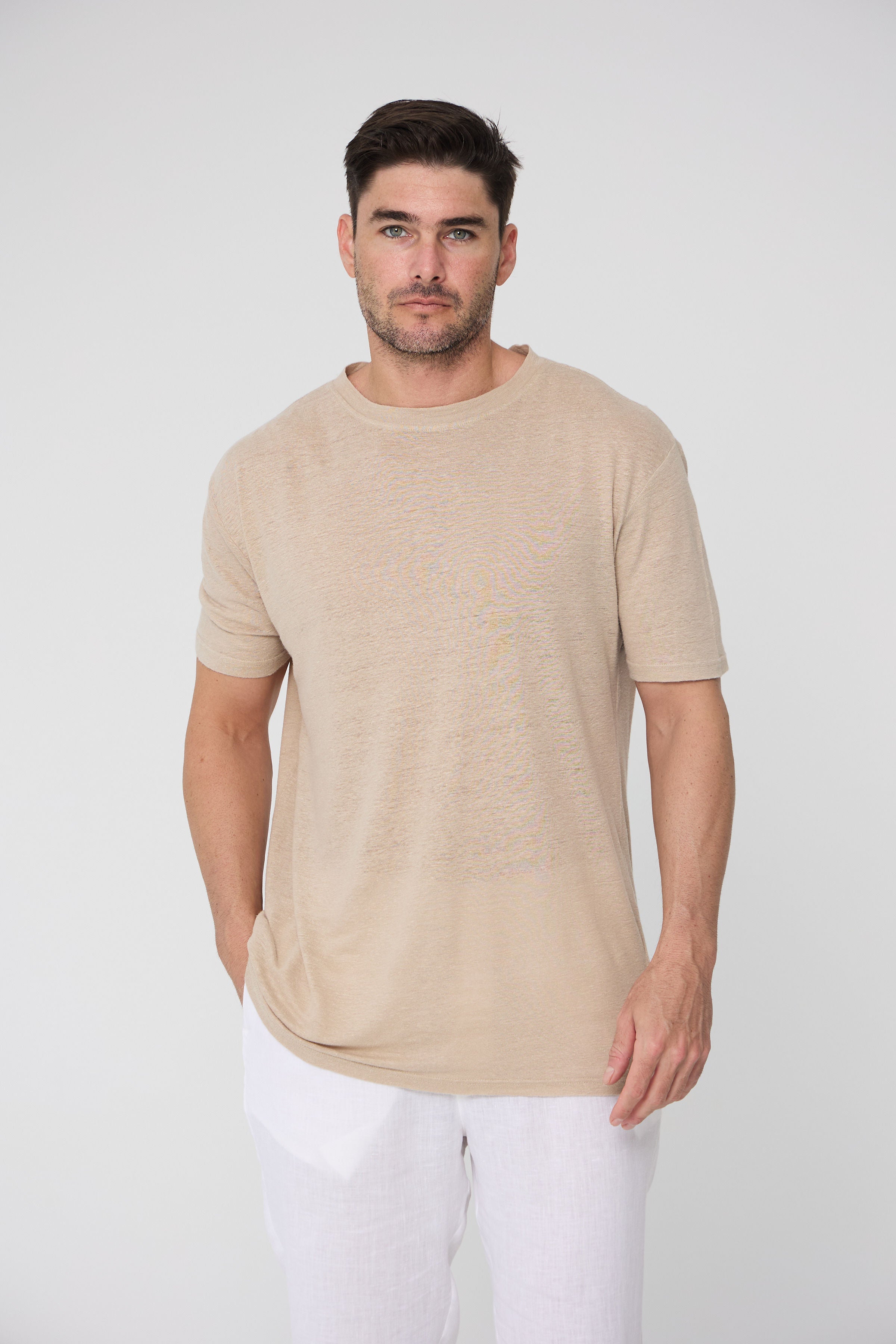 The Linen T-Shirt Oversized: Safari 3-Pack