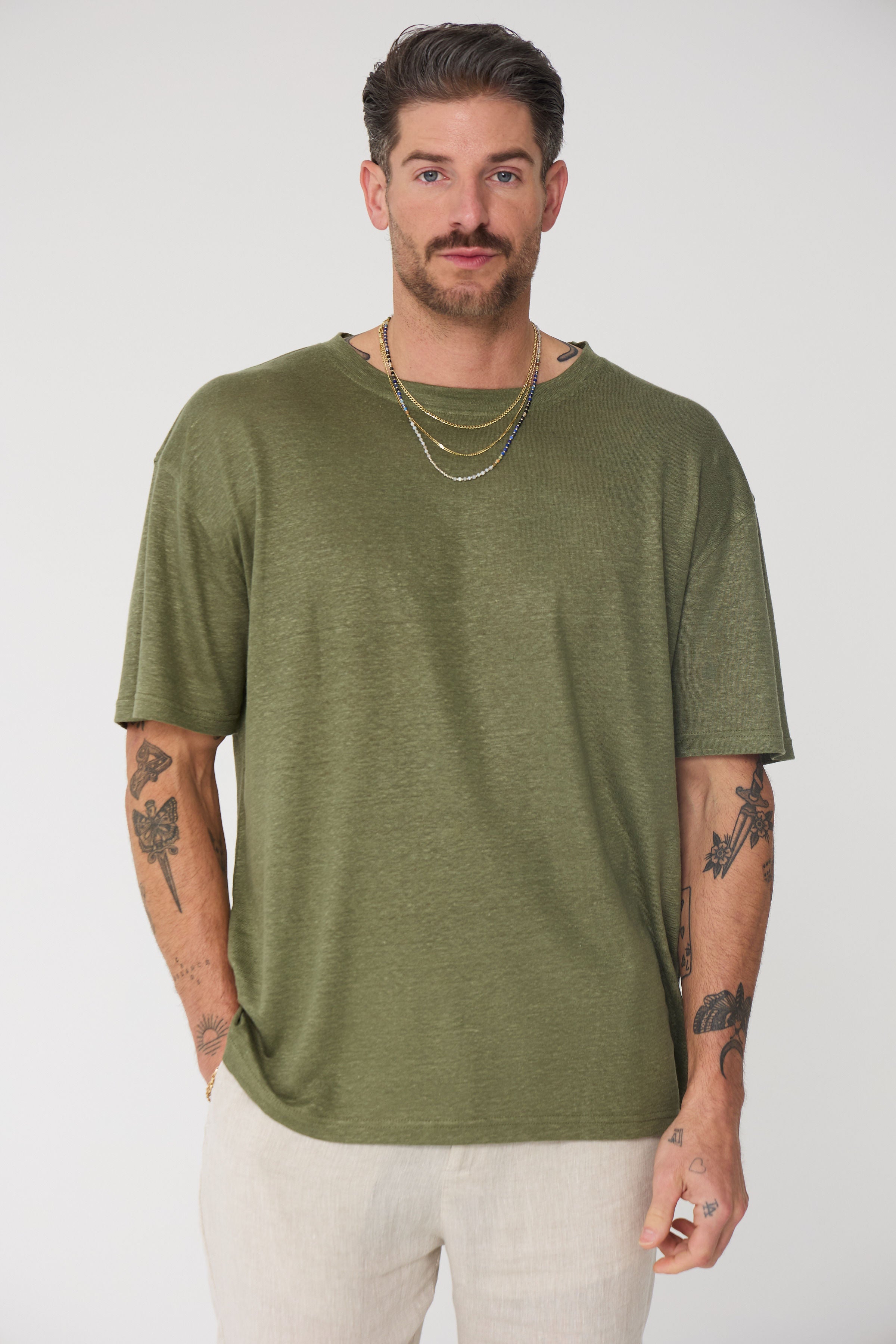 The Linen T-Shirt Oversized: The Team's 3-Pack