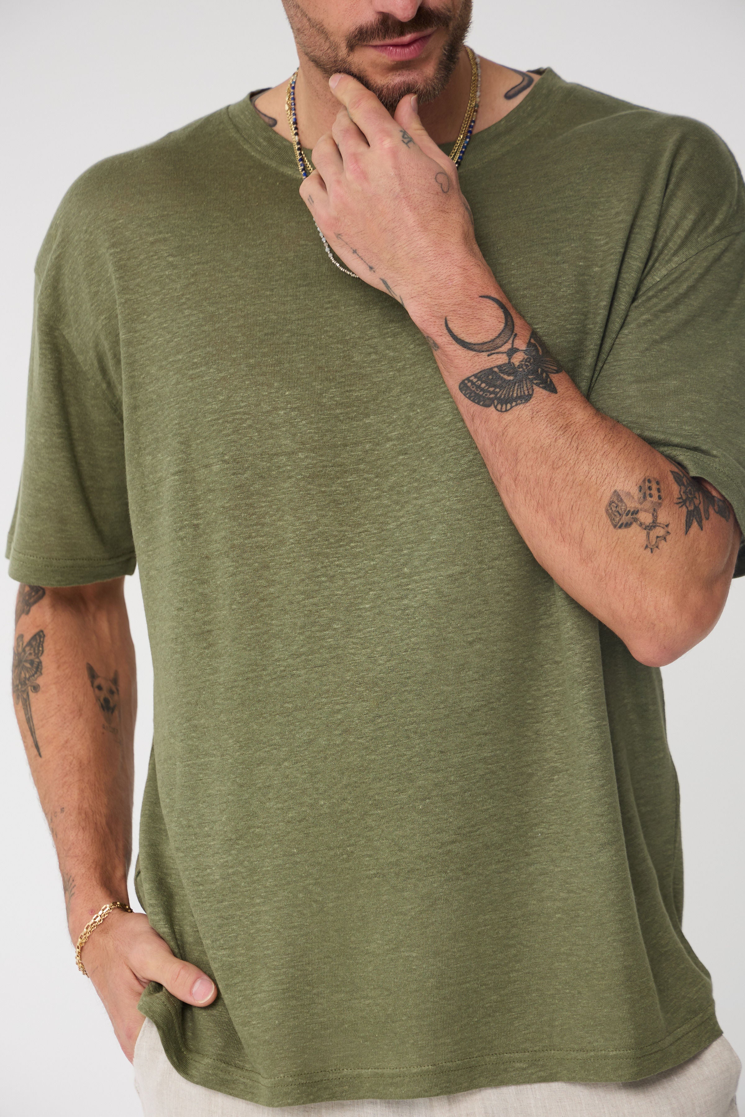 The Linen T-Shirt Oversized: The Team's 3-Pack