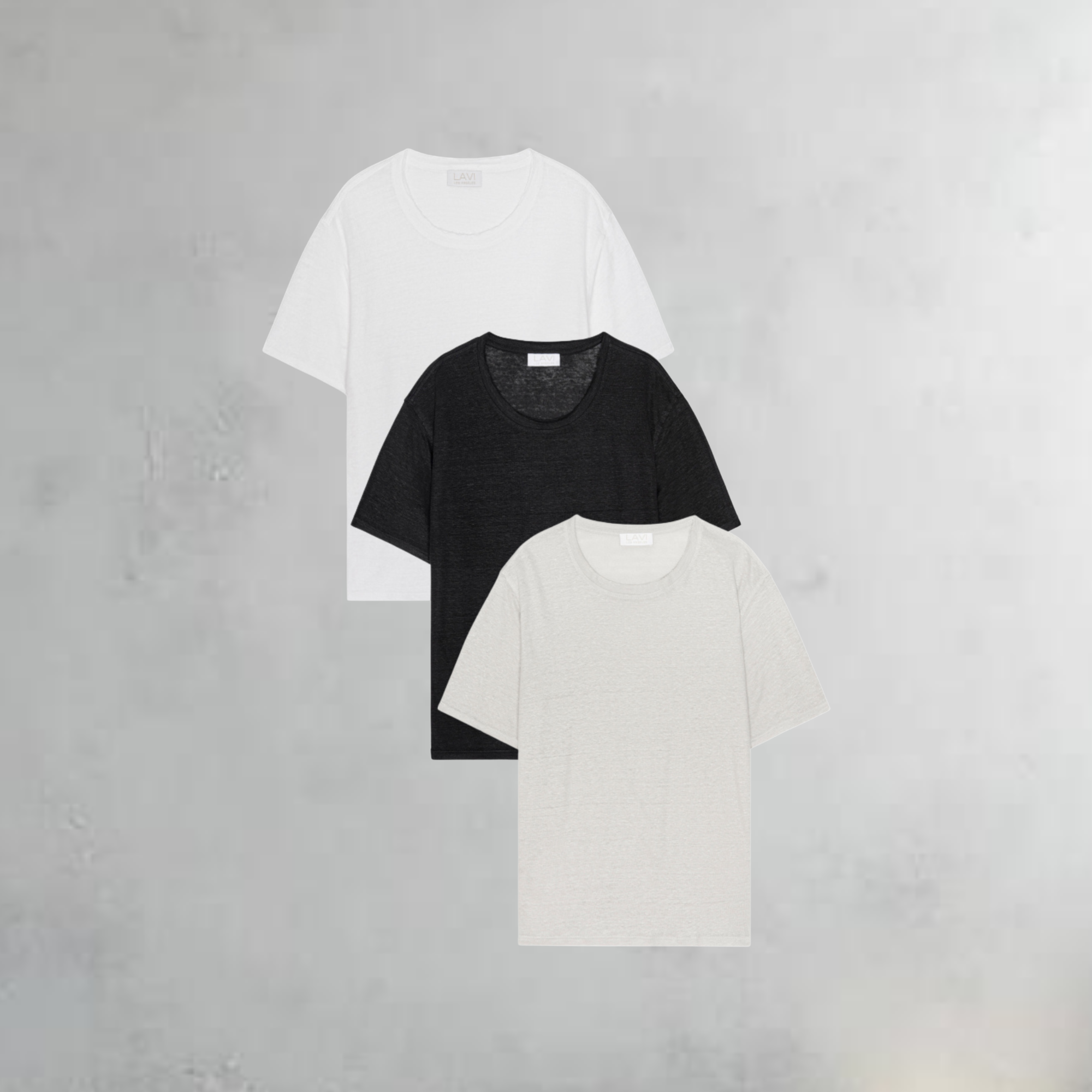 The Linen T-Shirt : Neutrals 3-Pack