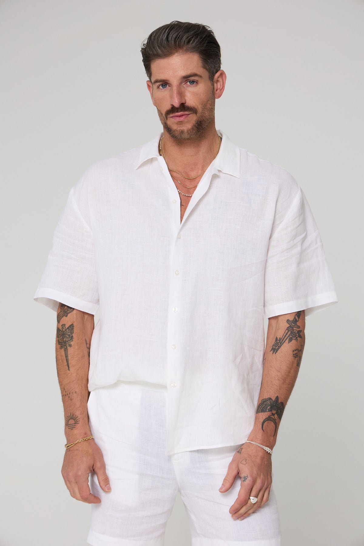 malibu dress shirt Chef Works Male Malibu Shirt - L