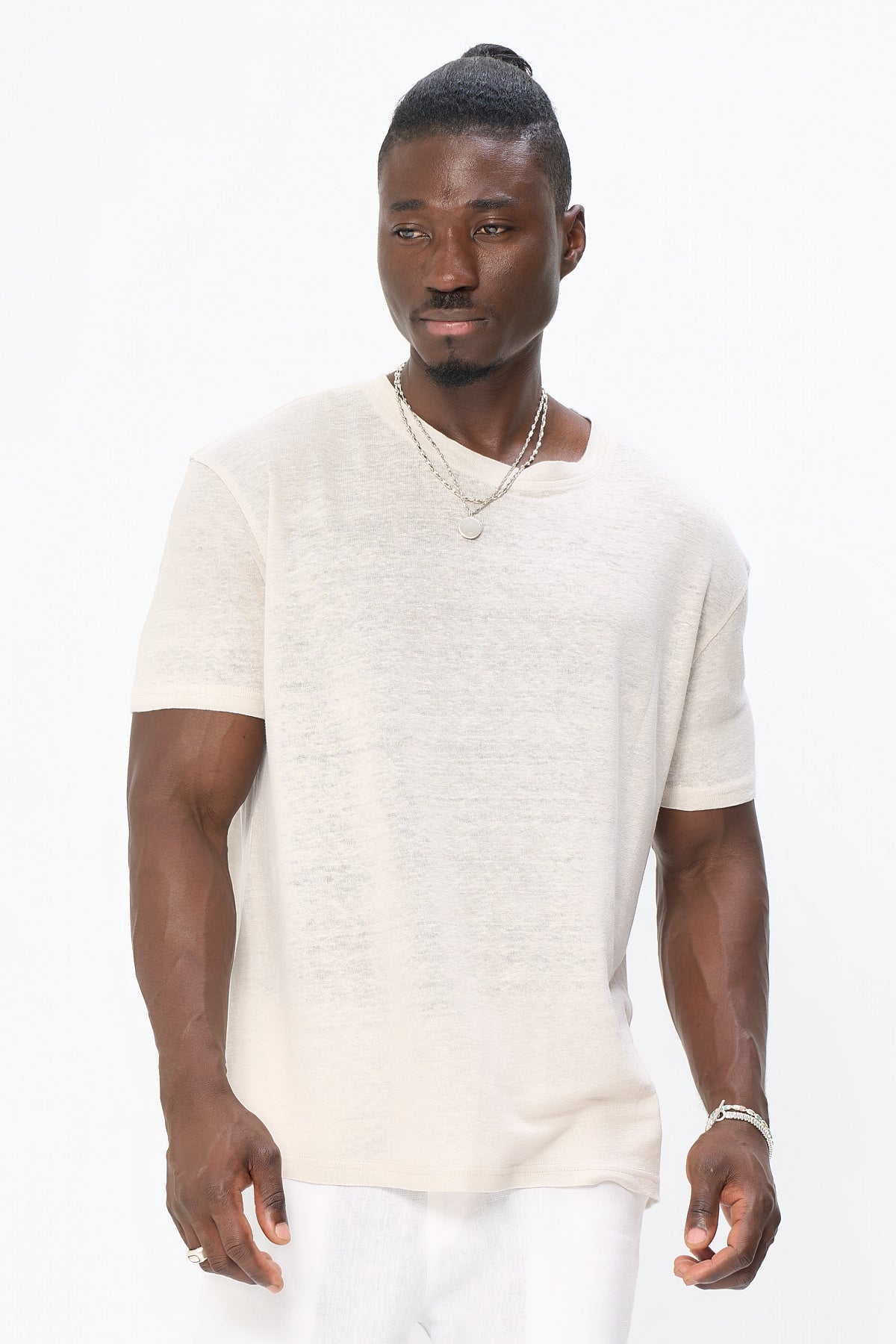 argue LINEN×COTTON PERFECT WIDE T-SHIRTS S1763 Cotton 255GSM Oversized Acid Wash T-Shirt | Hongyu Apparel