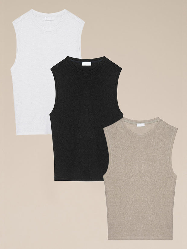 The Melrose Tank Top: Neutrals